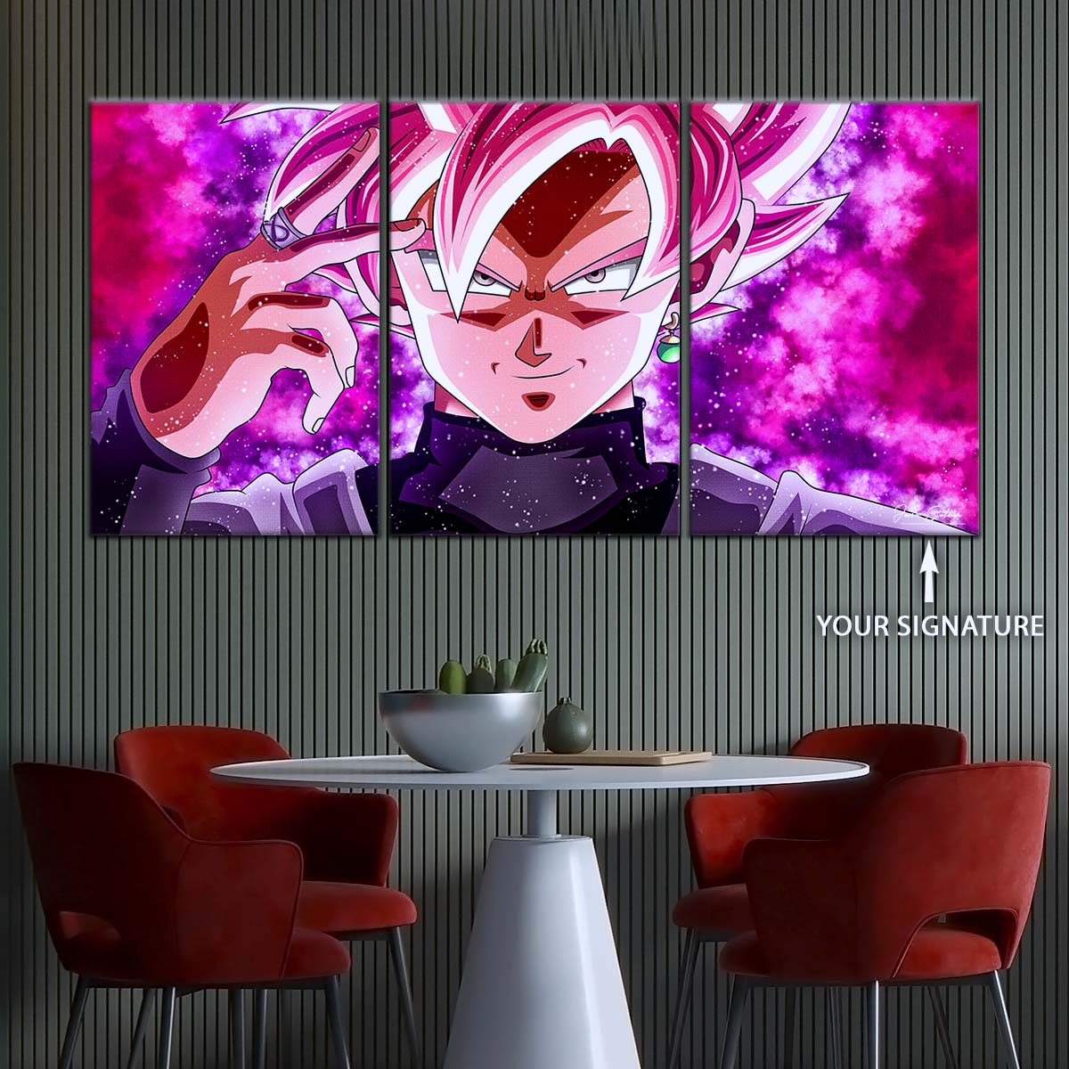 Dragon Ball Wall Art - DR5134 - Zamasu & Black Goku - Super Saiyan Rose - Dragon Ball Super - Dragon Ball Poster - Dragon Ball Canvas