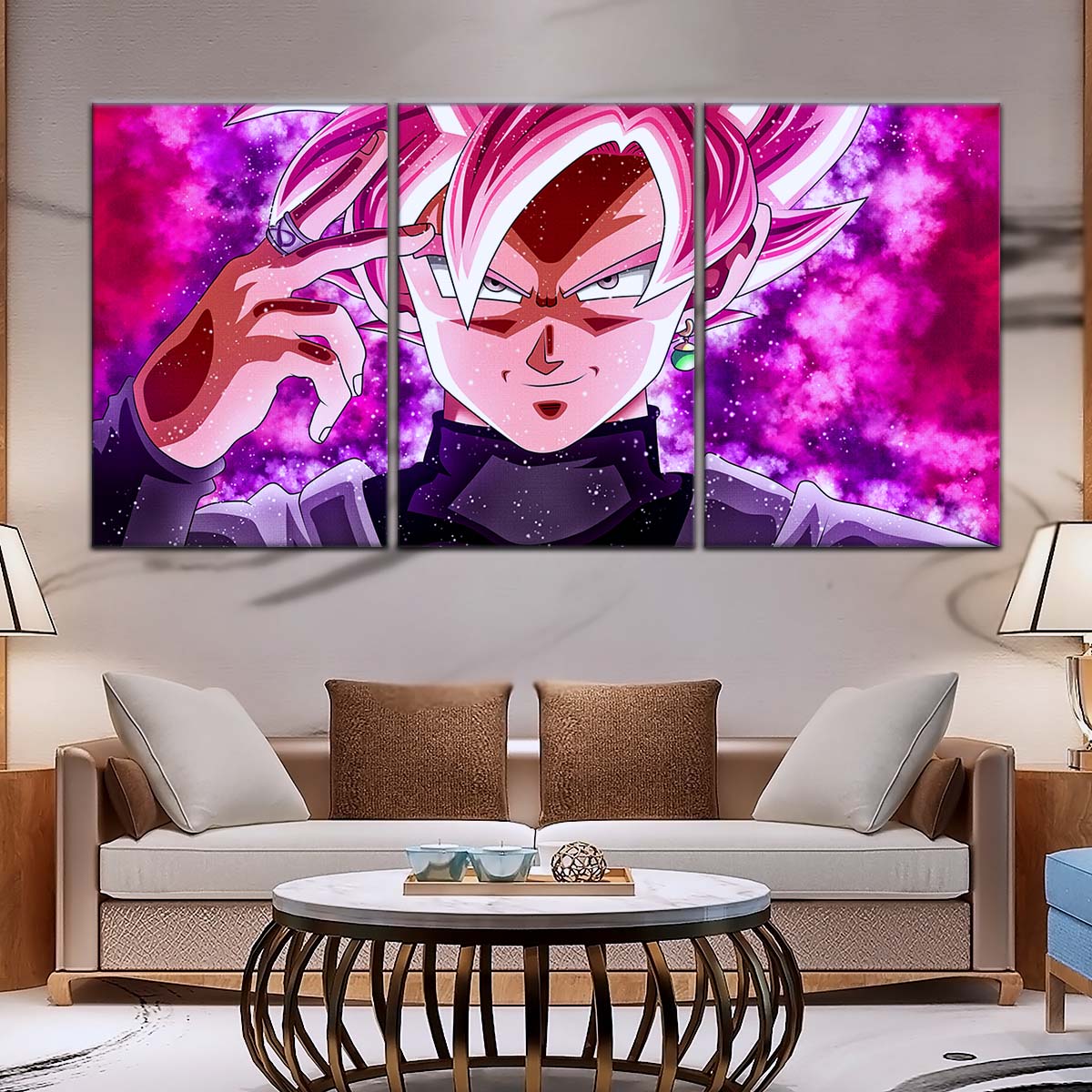 Dragon Ball Wall Art - DR5134 - Zamasu & Black Goku - Super Saiyan Rose - Dragon Ball Super - Dragon Ball Poster - Dragon Ball Canvas