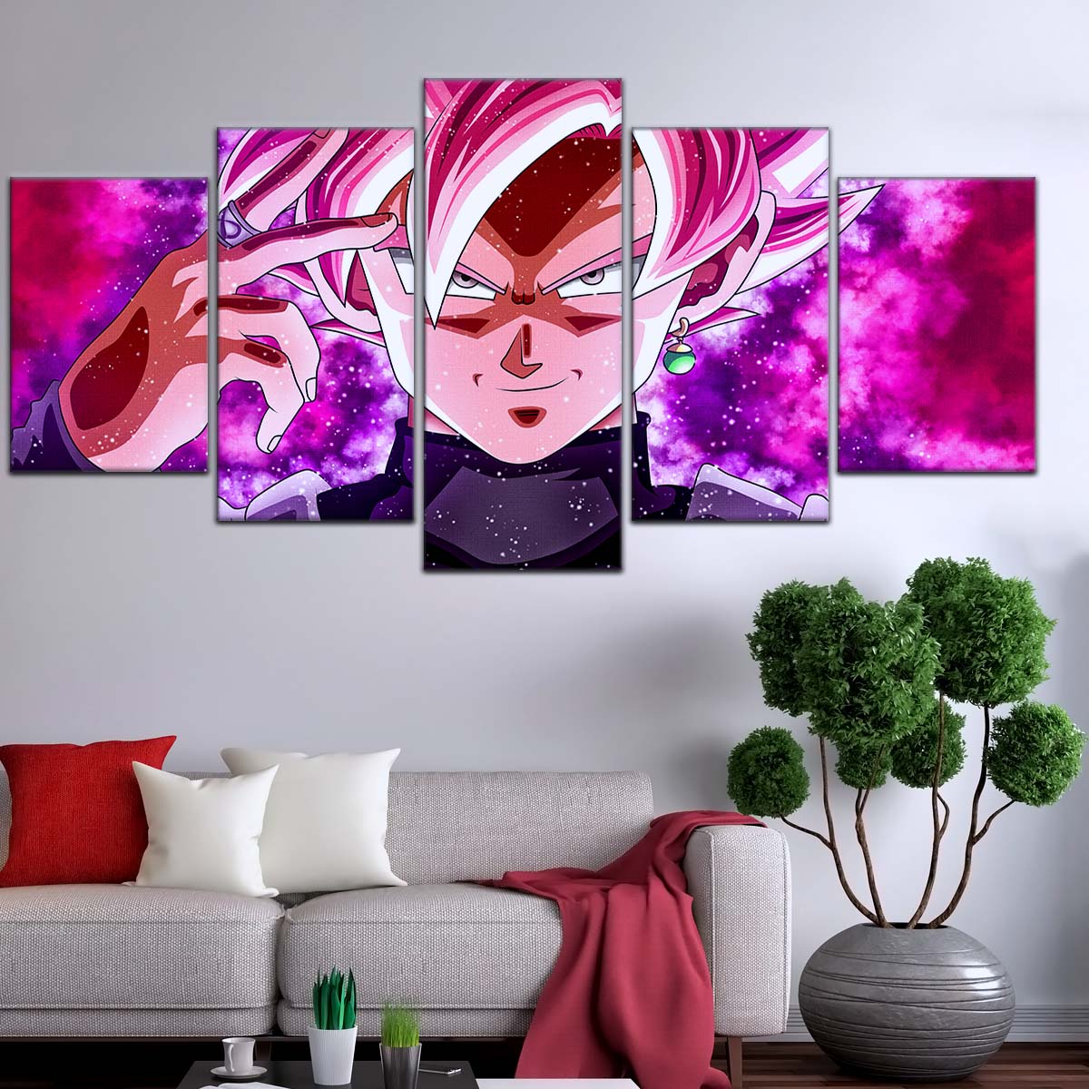 Dragon Ball Wall Art - DR5134 - Zamasu & Black Goku - Super Saiyan Rose - Dragon Ball Super - Dragon Ball Poster - Dragon Ball Canvas