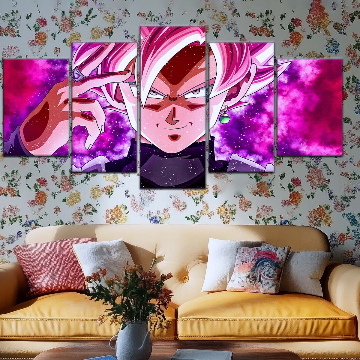 Dragon Ball Wall Art - DR5134 - Zamasu & Black Goku - Super Saiyan Rose - Dragon Ball Super - Dragon Ball Poster - Dragon Ball Canvas