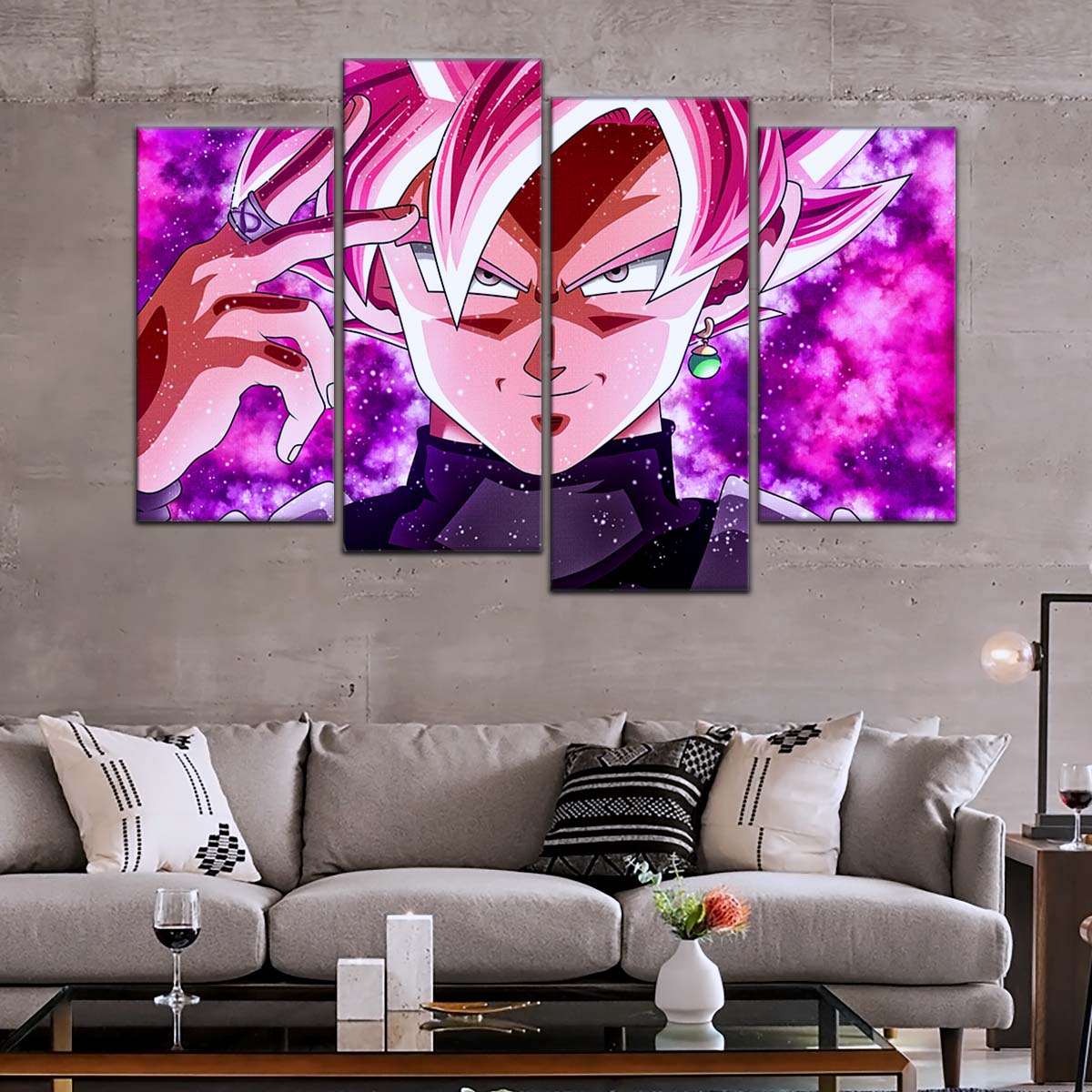 Dragon Ball Wall Art - DR5134 - Zamasu & Black Goku - Super Saiyan Rose - Dragon Ball Super - Dragon Ball Poster - Dragon Ball Canvas