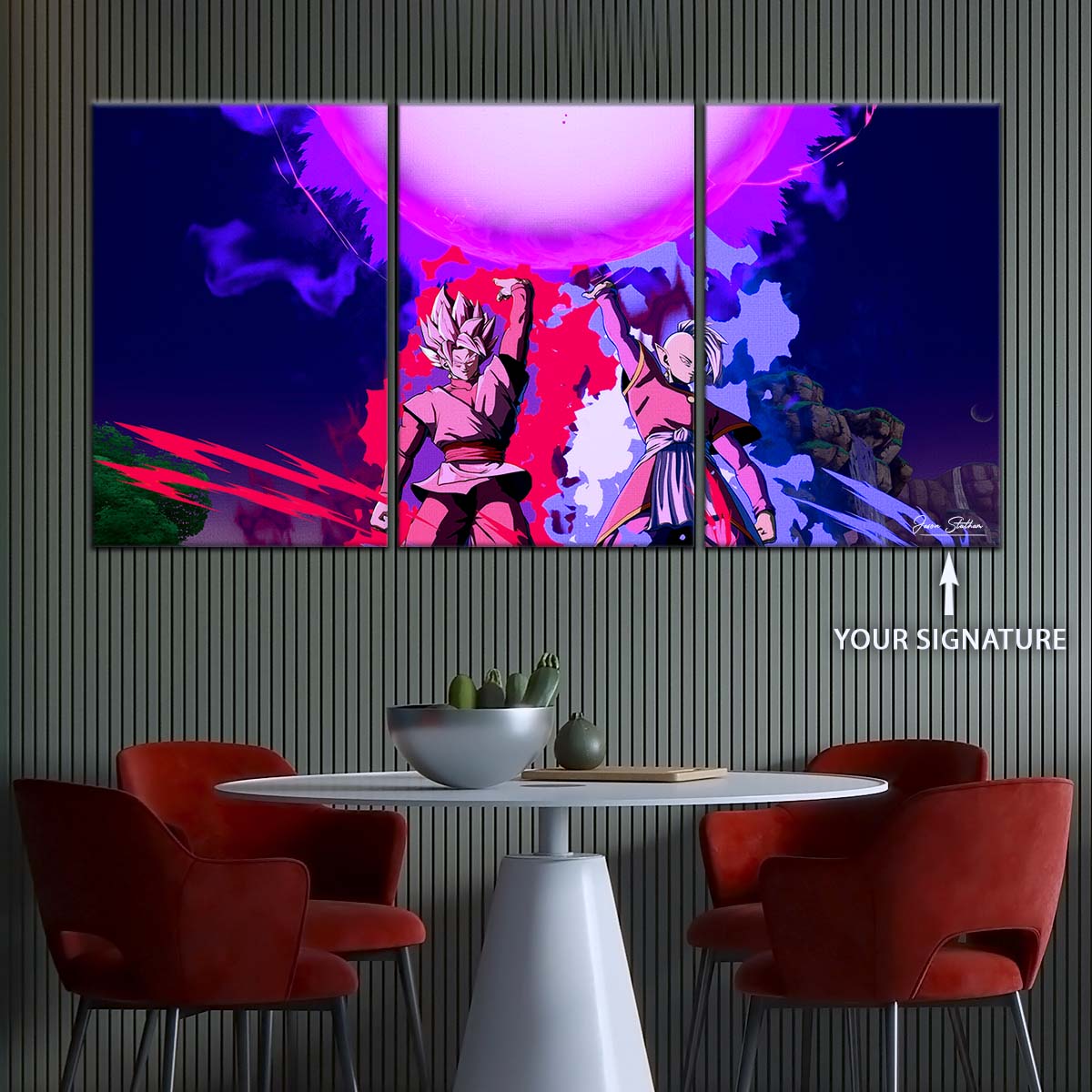 Dragon Ball Wall Art - DR5135 - Zamasu & Black Goku - Super Saiyan Rose - Dragon Ball Super - Dragon Ball Poster - Dragon Ball Canvas