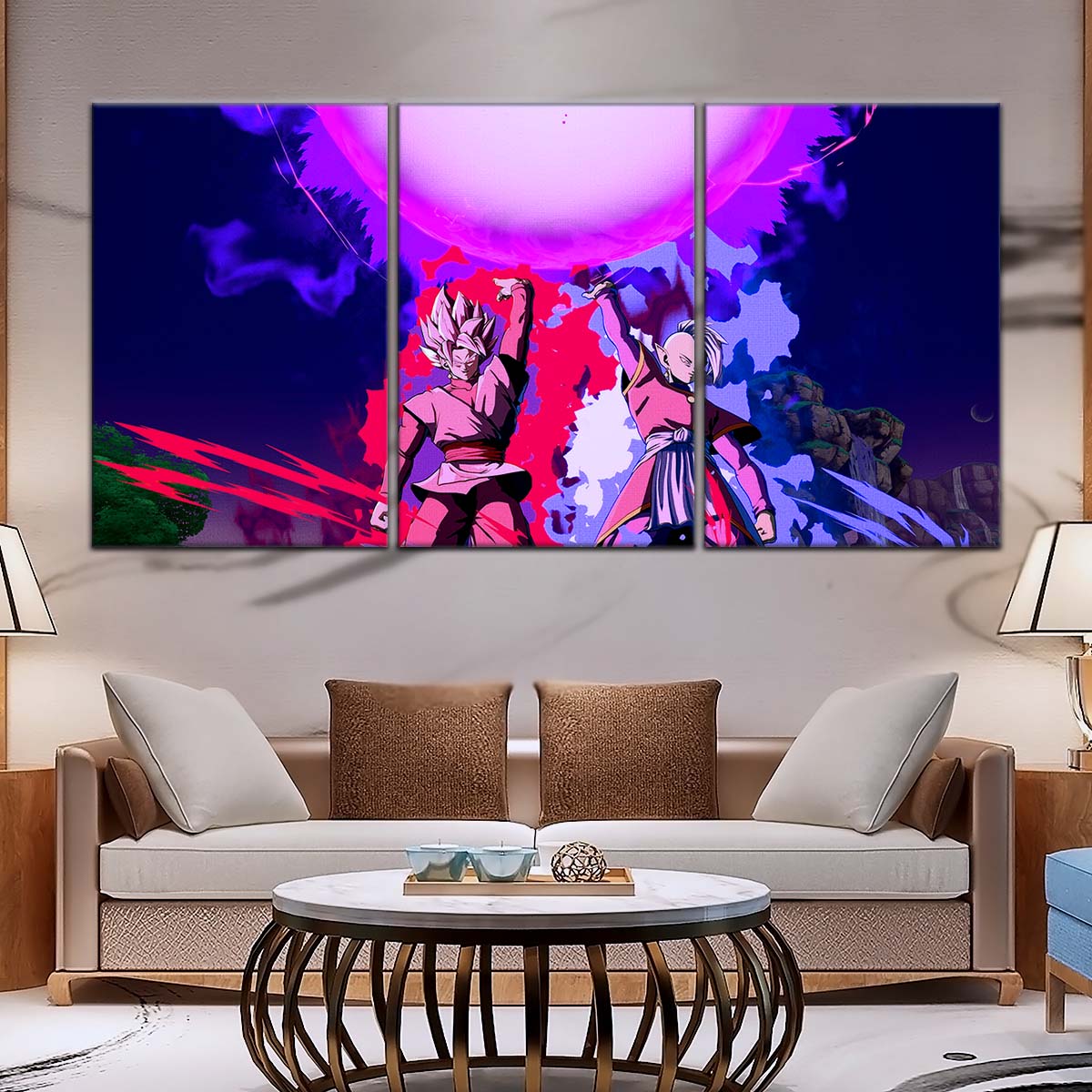 Dragon Ball Wall Art - DR5135 - Zamasu & Black Goku - Super Saiyan Rose - Dragon Ball Super - Dragon Ball Poster - Dragon Ball Canvas