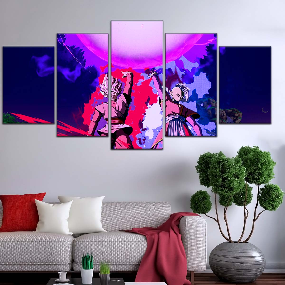 Dragon Ball Wall Art - DR5135 - Zamasu & Black Goku - Super Saiyan Rose - Dragon Ball Super - Dragon Ball Poster - Dragon Ball Canvas
