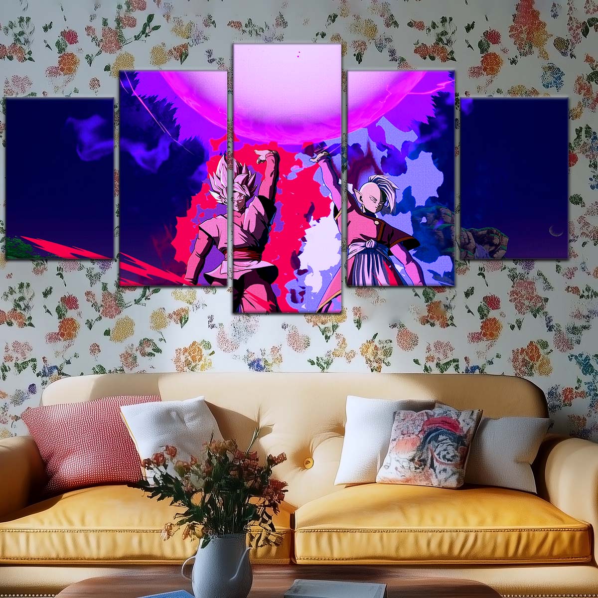 Dragon Ball Wall Art - DR5135 - Zamasu & Black Goku - Super Saiyan Rose - Dragon Ball Super - Dragon Ball Poster - Dragon Ball Canvas