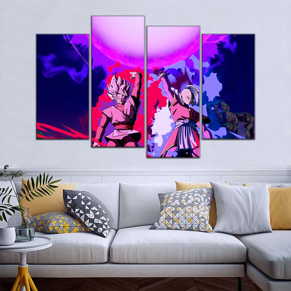 Dragon Ball Wall Art - DR5135 - Zamasu & Black Goku - Super Saiyan Rose - Dragon Ball Super - Dragon Ball Poster - Dragon Ball Canvas