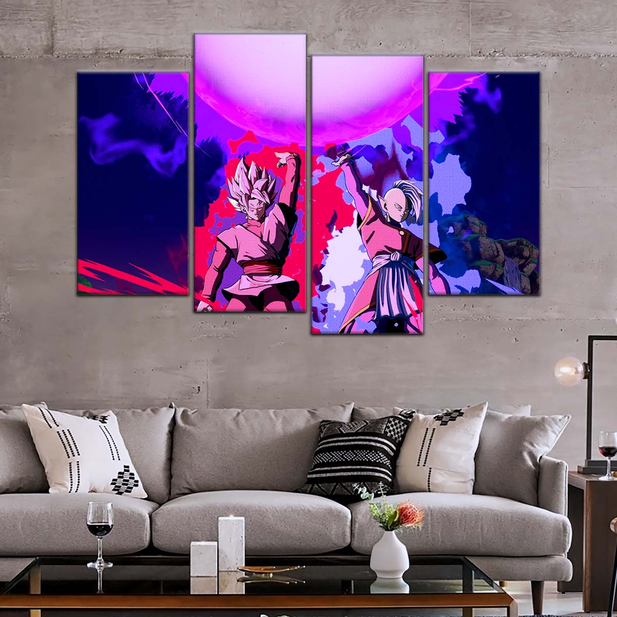 Dragon Ball Wall Art - DR5135 - Zamasu & Black Goku - Super Saiyan Rose - Dragon Ball Super - Dragon Ball Poster - Dragon Ball Canvas
