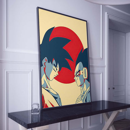 Dragon Ball Wall Art - Dragon Ball Poster - Dragon Ball Canvas - Goku - Vegeta - Vertical Poster - Vertical Canvas