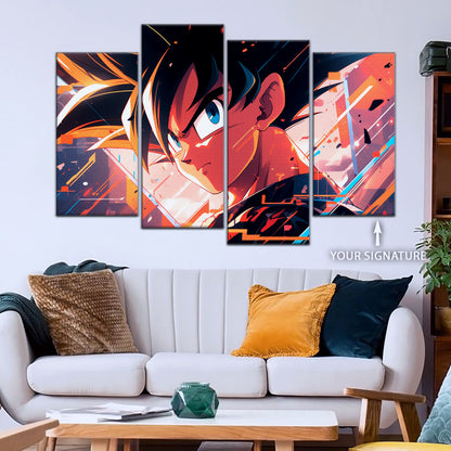 Dragon Ball Canvas Wall Art - DR5035 - Super Saiyan Goku