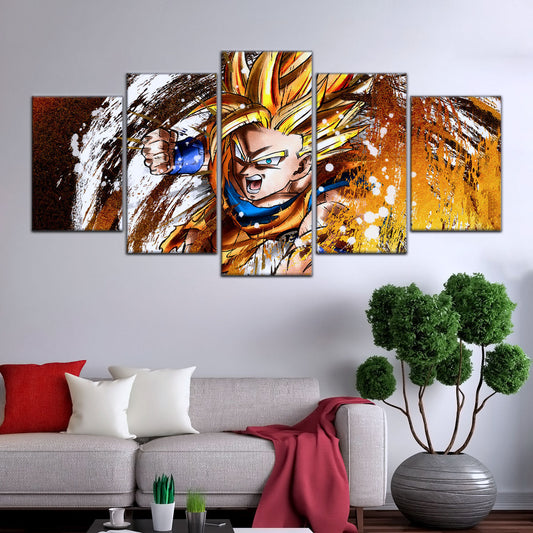 Dragon Ball Canvas Wall Art - DR5039 - Super Saiyan Goku