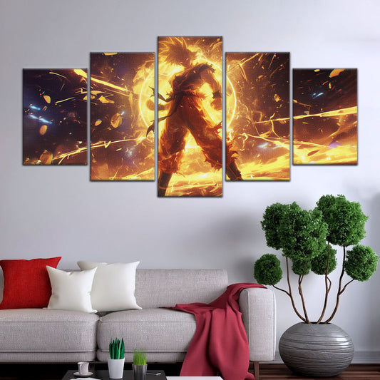 Dragon Ball Canvas Wall Art - DR5042 - Super Saiyan Goku