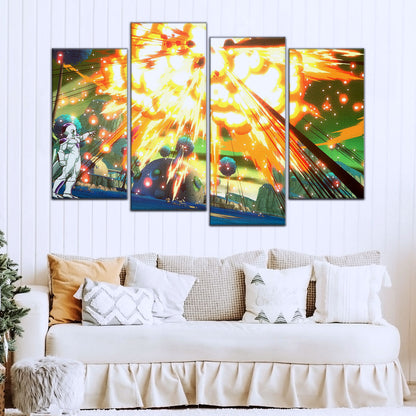 Dragon Ball Canvas Wall Art - DR5079 - Goku vs Frieza Namek Saga
