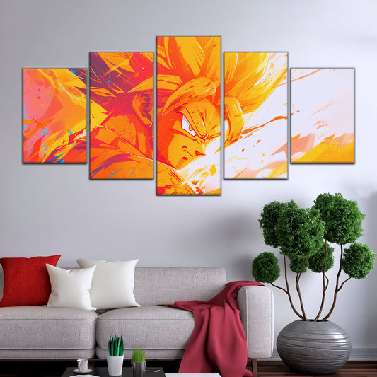 Dragon Ball Canvas Wall Art - DR5040 - Super Saiyan Goku