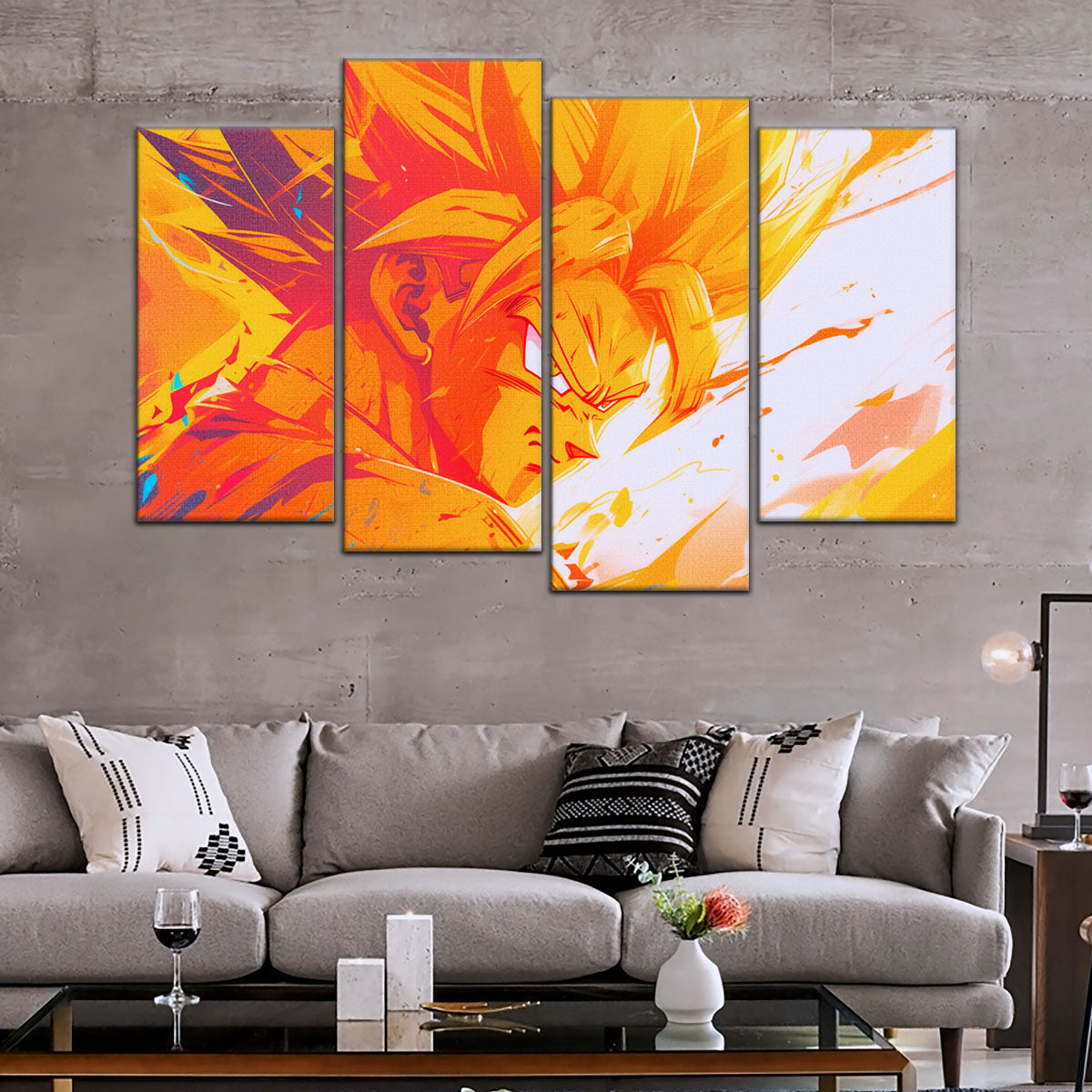 Dragon Ball Canvas Wall Art - DR5040 - Super Saiyan Goku
