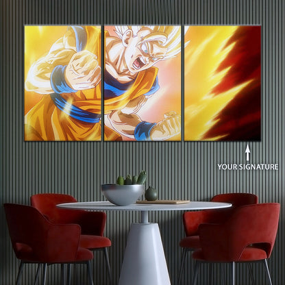 Dragon Ball Canvas Wall Art - DR5043 - Super Saiyan Goku