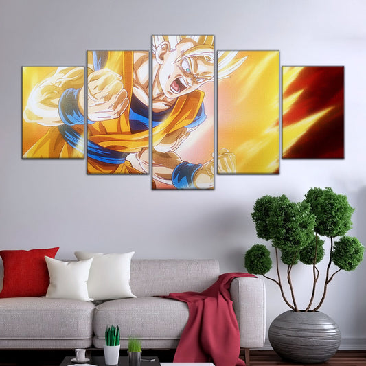 Dragon Ball Canvas Wall Art - DR5043 - Super Saiyan Goku