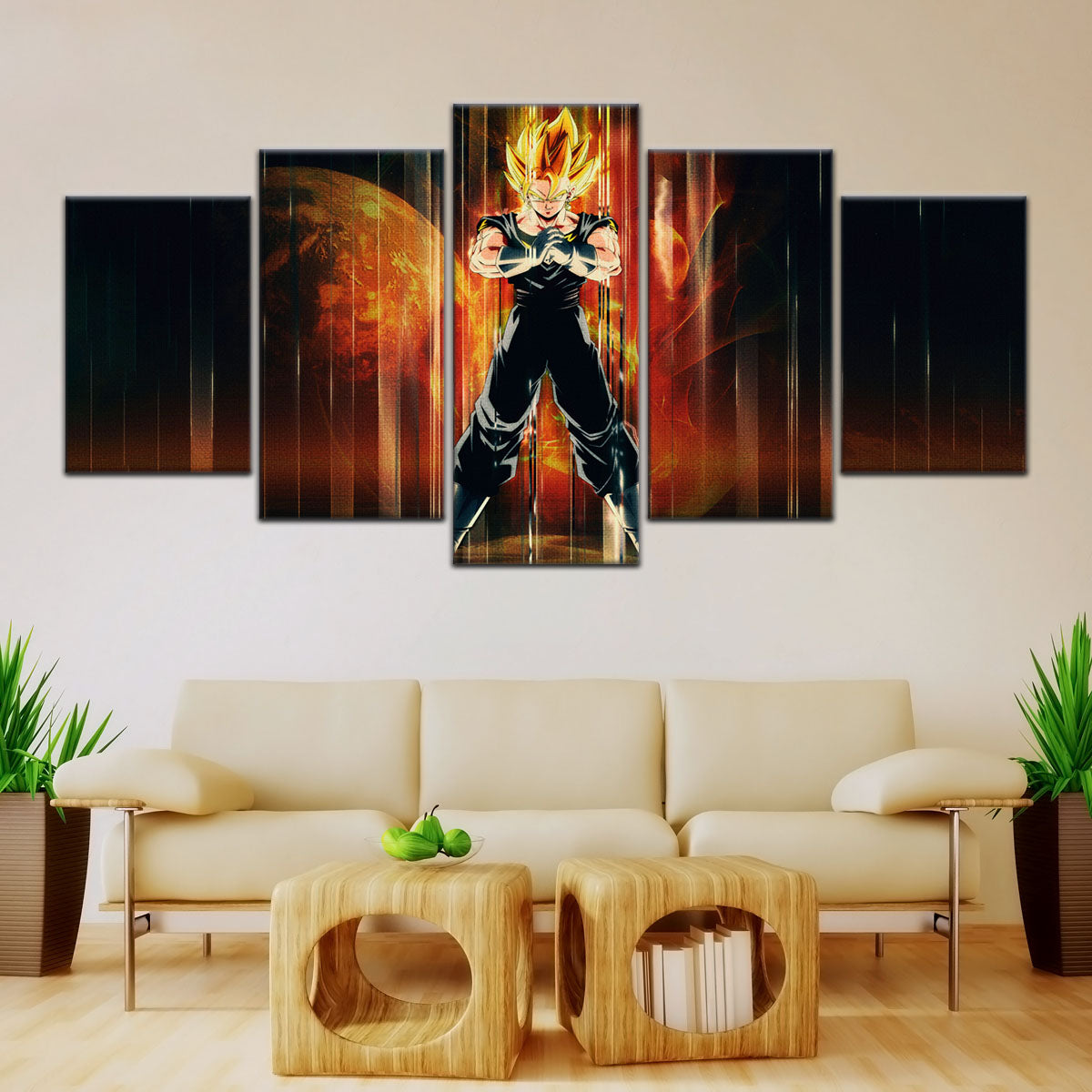 Dragon Ball Canvas Wall Art - DR5129 - Super Saiyan Vegito