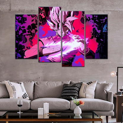 Dragon Ball Wall Art - DR5007 - Black Goku - Super Saiyan Rose - Dragon Ball Super - Dragon Ball Poster - Dragon Ball Canvas