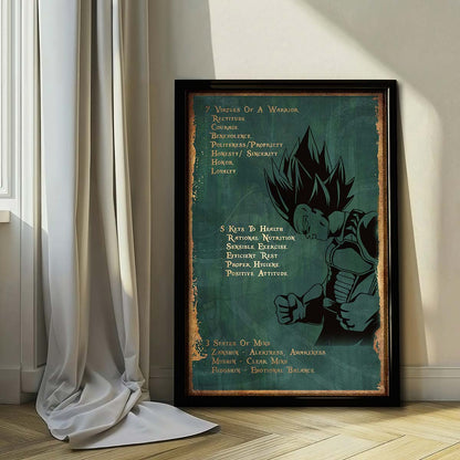 Dragon Ball Wall Art - Dragon Ball Poster - Dragon Ball Canvas - 7 5 3 Code - Vegeta - DR061 - Vertical Poster - Vertical Canvas
