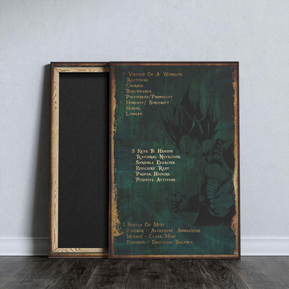 Dragon Ball Wall Art - Dragon Ball Poster - Dragon Ball Canvas - 7 5 3 Code - Vegeta - DR061 - Vertical Poster - Vertical Canvas