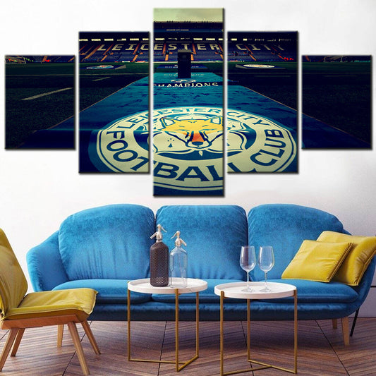 Football Wall Art - FB5024 - Leicester City Champions League - Leicester City F.C - Football Poster - Football Canvas