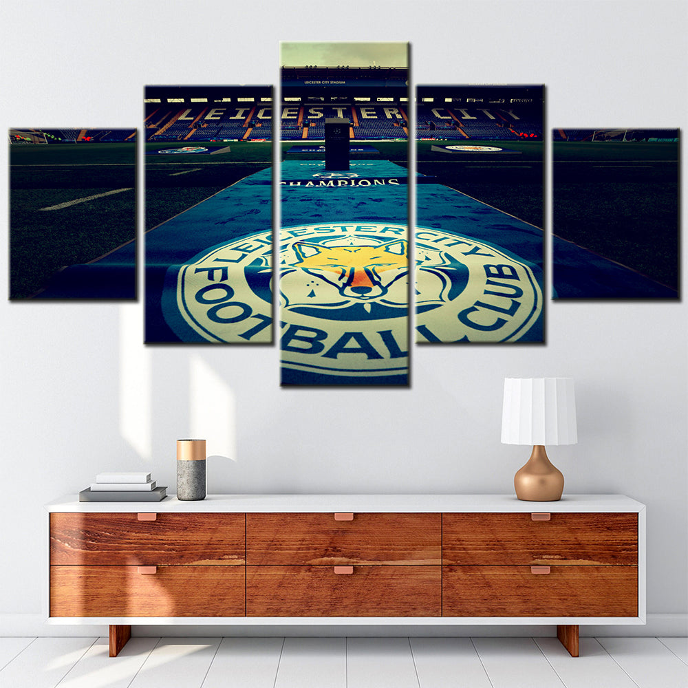 Football Wall Art - FB5024 - Leicester City Champions League - Leicester City F.C - Football Poster - Football Canvas