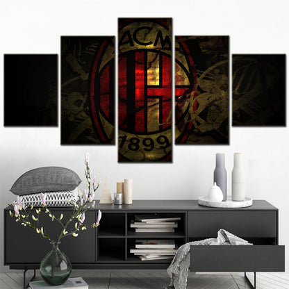 Football Wall Art - FB5025 - Serie A - AC Milan - ACM 1899 - Football Poster - Football Canvas