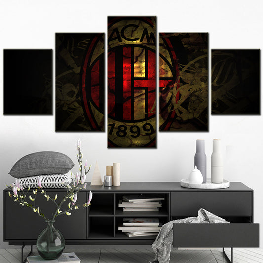 Football Wall Art - FB5025 - Serie A - AC Milan - ACM 1899 - Football Poster - Football Canvas