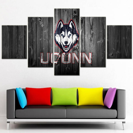 American Football Canvas Wall Art - FT5008 - UCONN University Of Connecticut