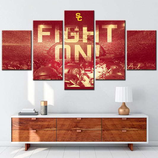 American Football Canvas Wall Art - FT5010 - USC Trojans Football