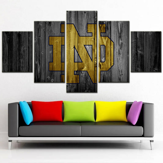 American Football Canvas Wall Art - FT5023 - Notre Dame Fighting Irish Football