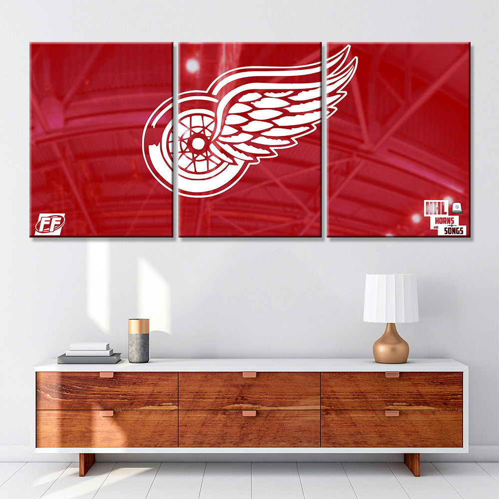 Hockey Canvas Wall Art - HK5007 - Detroit Red Wings