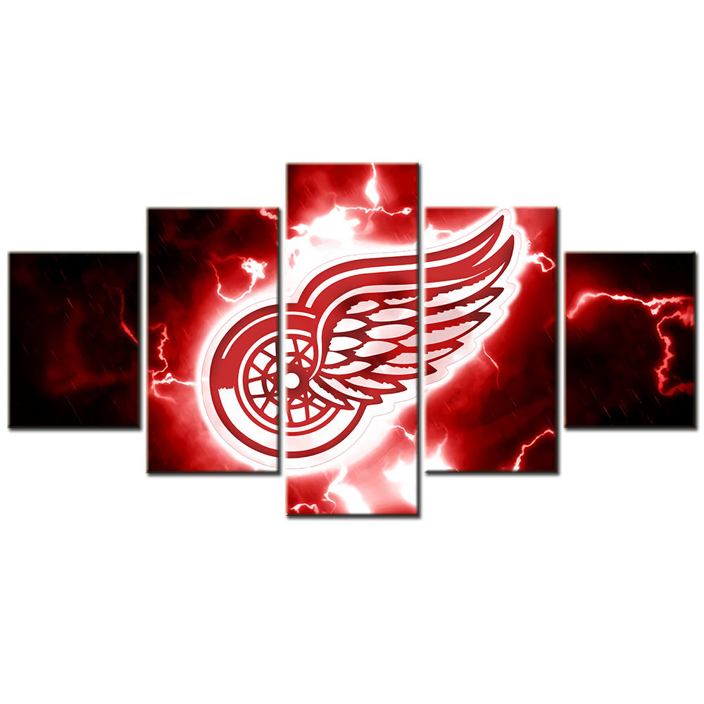 Hockey Canvas Wall Art - HK5004 - Detroit Red Wings