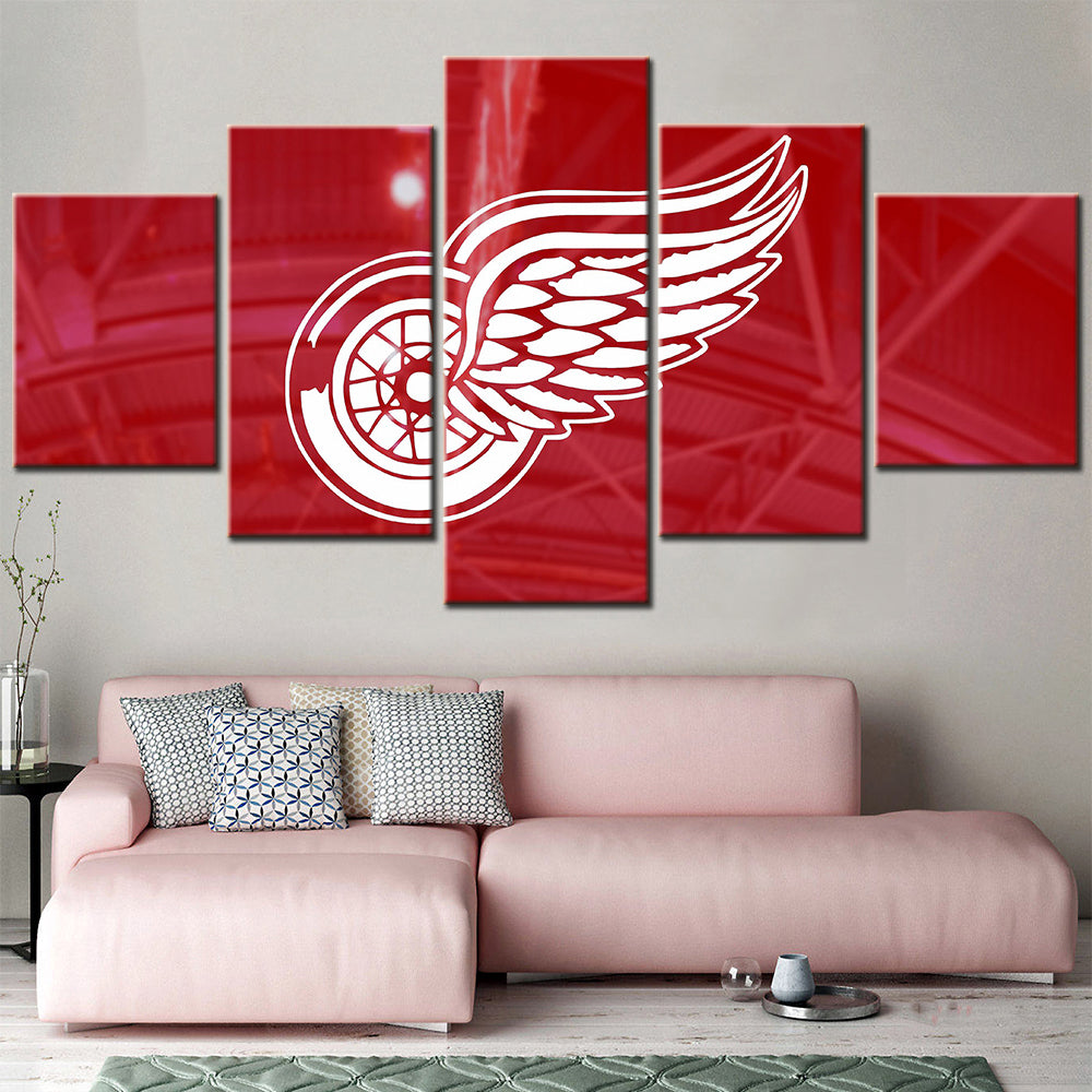 Hockey Canvas Wall Art - HK5007 - Detroit Red Wings