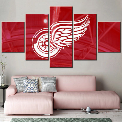 Hockey Canvas Wall Art - HK5007 - Detroit Red Wings