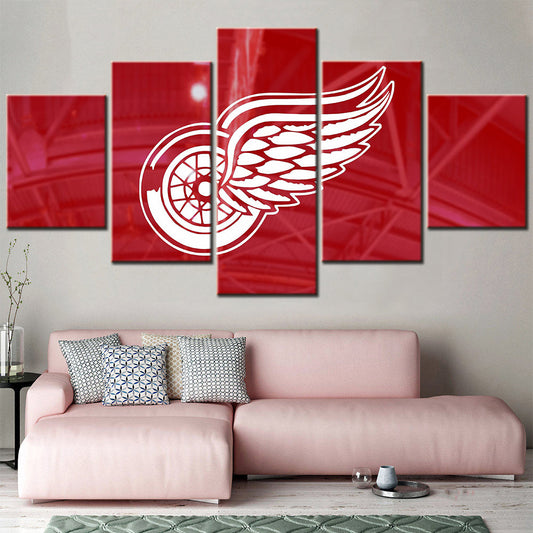 Hockey Canvas Wall Art - HK5007 - Detroit Red Wings