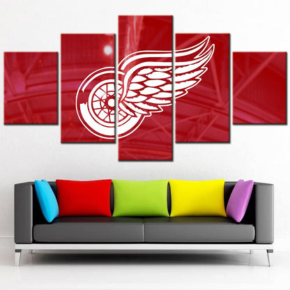 Hockey Canvas Wall Art - HK5007 - Detroit Red Wings