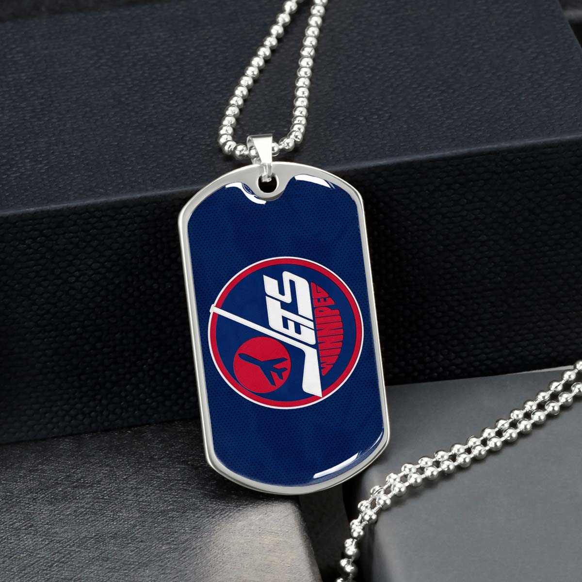 Ice Hockey - HKD002 - Winnipeg Jets Sports - Ice Hockey Dog Tag - Military Ball Chain - Luxury Dog Tag