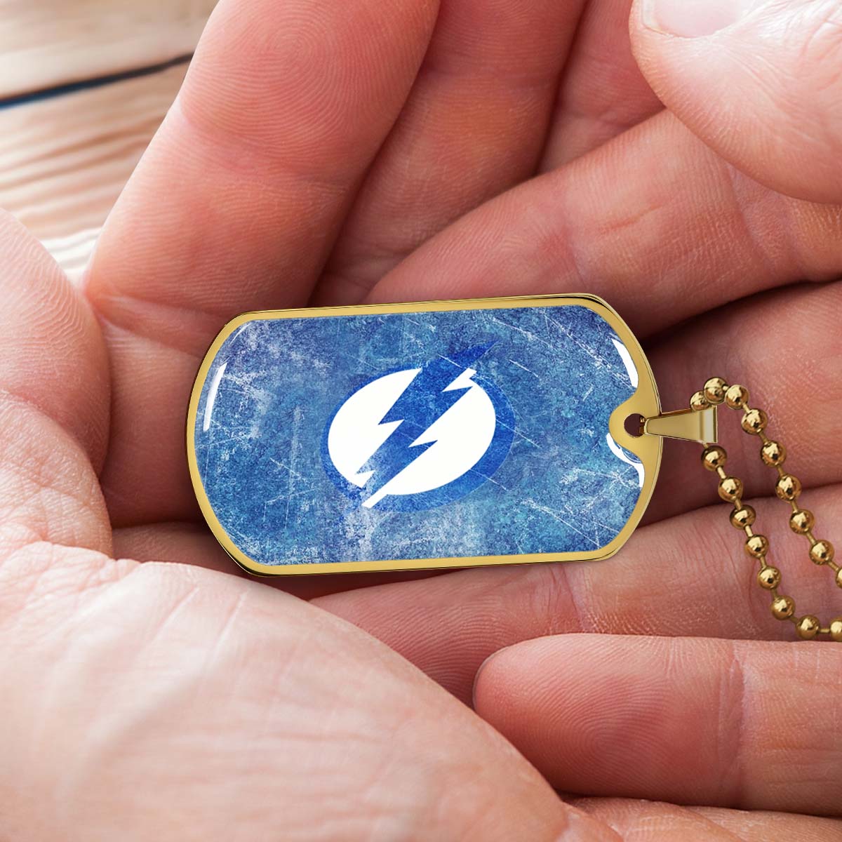 Ice Hockey - HKD003 - Tampa Bay Lightning - Ice Hockey Dog Tag - Military Ball Chain - Luxury Dog Tag