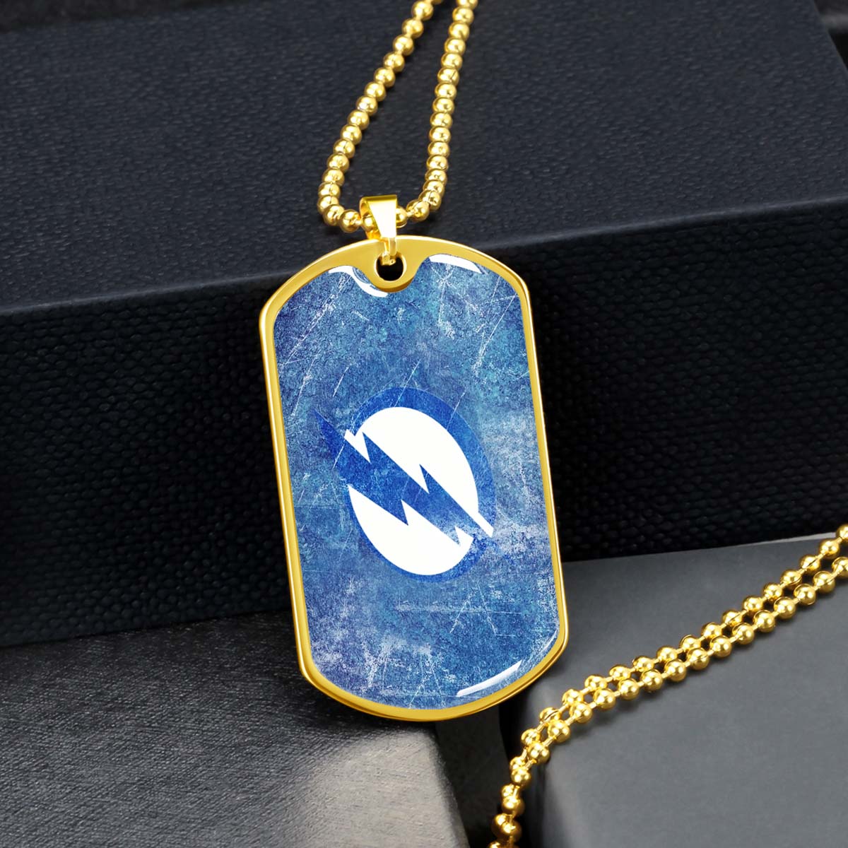 Ice Hockey - HKD003 - Tampa Bay Lightning - Ice Hockey Dog Tag - Military Ball Chain - Luxury Dog Tag