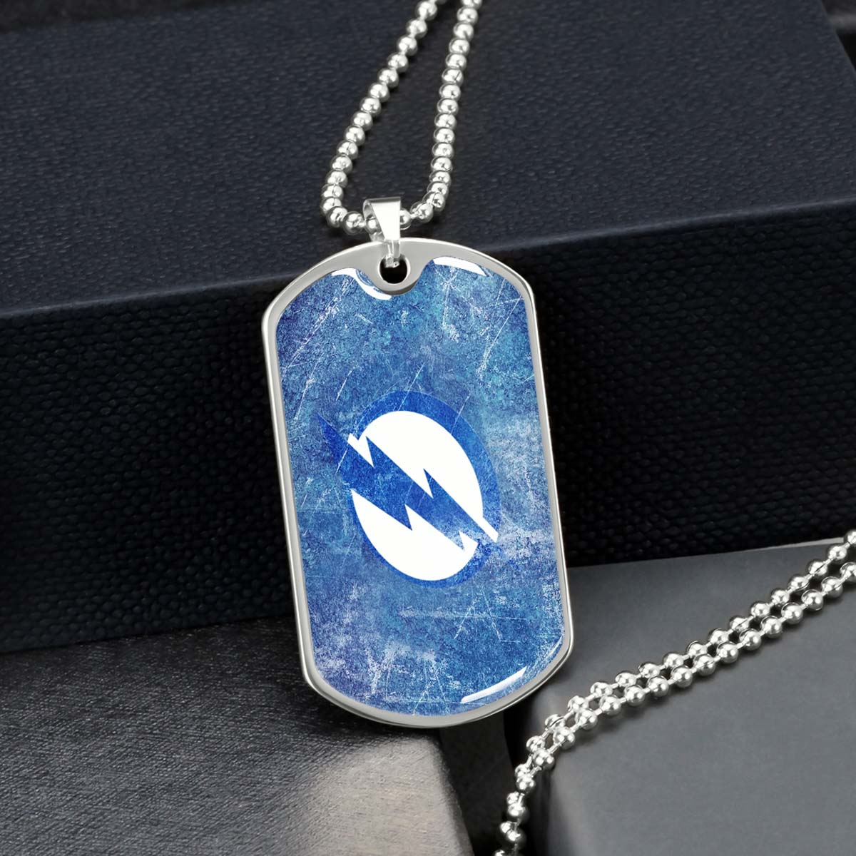 Ice Hockey - HKD003 - Tampa Bay Lightning - Ice Hockey Dog Tag - Military Ball Chain - Luxury Dog Tag
