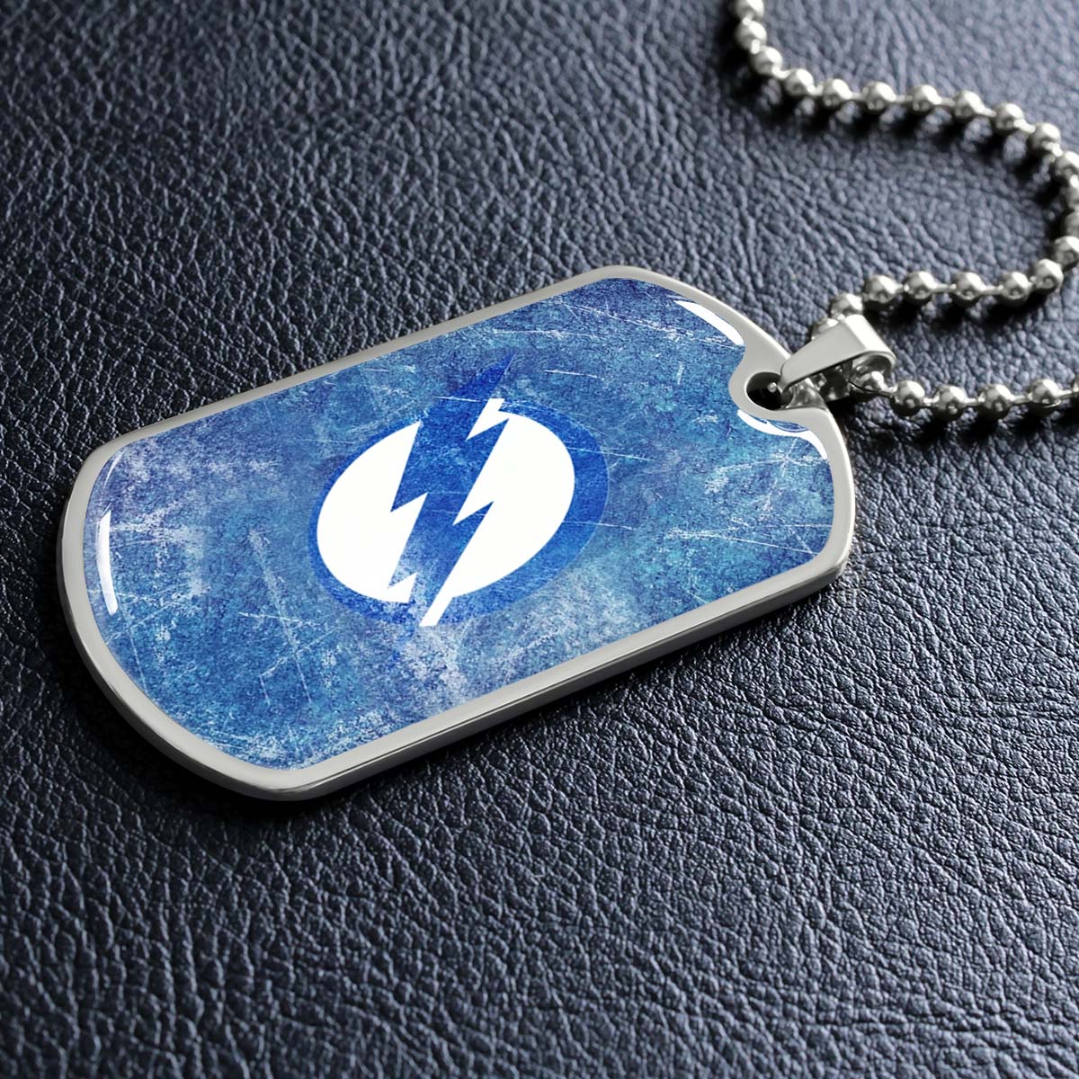 Ice Hockey - HKD003 - Tampa Bay Lightning - Ice Hockey Dog Tag - Military Ball Chain - Luxury Dog Tag