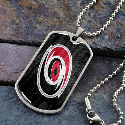Ice Hockey - HKD004 - Carolina Hurricanes - Ice Hockey Dog Tag - Military Ball Chain - Luxury Dog Tag