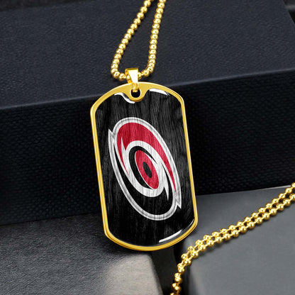 Ice Hockey - HKD004 - Carolina Hurricanes - Ice Hockey Dog Tag - Military Ball Chain - Luxury Dog Tag