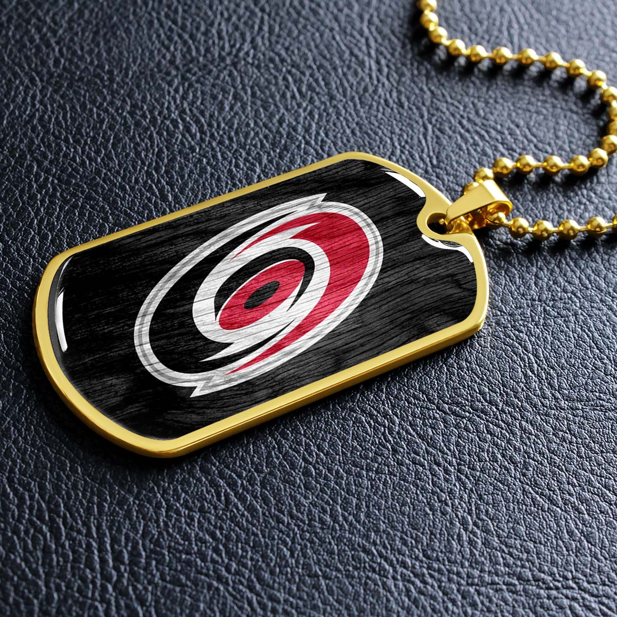 Ice Hockey - HKD004 - Carolina Hurricanes - Ice Hockey Dog Tag - Military Ball Chain - Luxury Dog Tag