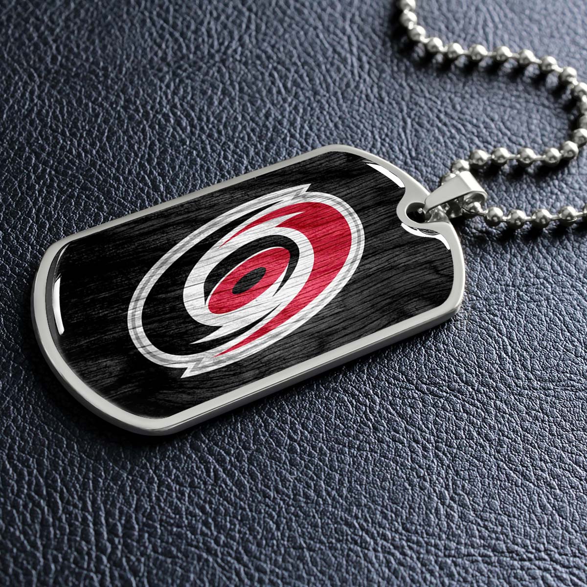 Ice Hockey - HKD004 - Carolina Hurricanes - Ice Hockey Dog Tag - Military Ball Chain - Luxury Dog Tag