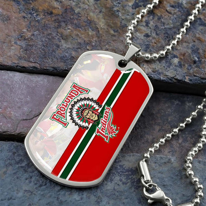 Ice Hockey - HKD006 - Frolunda Indians - FHC Golden - Ice Hockey Dog Tag - Military Ball Chain - Luxury Dog Tag
