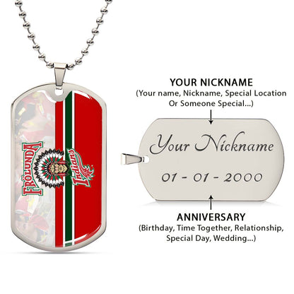 Ice Hockey - HKD006 - Frolunda Indians - FHC Golden - Ice Hockey Dog Tag - Military Ball Chain - Luxury Dog Tag