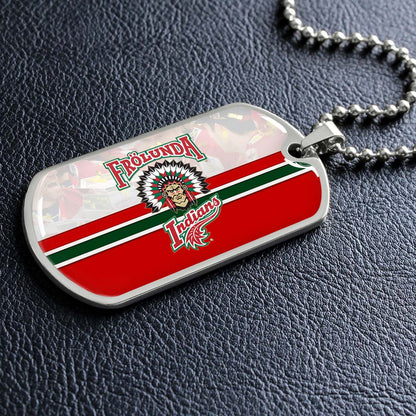 Ice Hockey - HKD006 - Frolunda Indians - FHC Golden - Ice Hockey Dog Tag - Military Ball Chain - Luxury Dog Tag