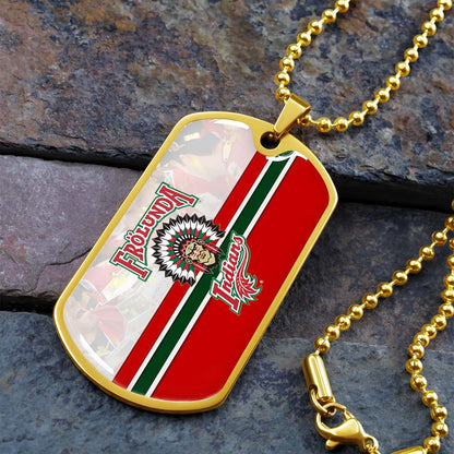 Ice Hockey - HKD006 - Frolunda Indians - FHC Golden - Ice Hockey Dog Tag - Military Ball Chain - Luxury Dog Tag